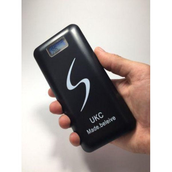 Мобільна зарядка портативна Power Bank 30000 mAh UKC, Зовнішній акумулятор, Зарядка power bank. Колір: чорний - Зображення 3