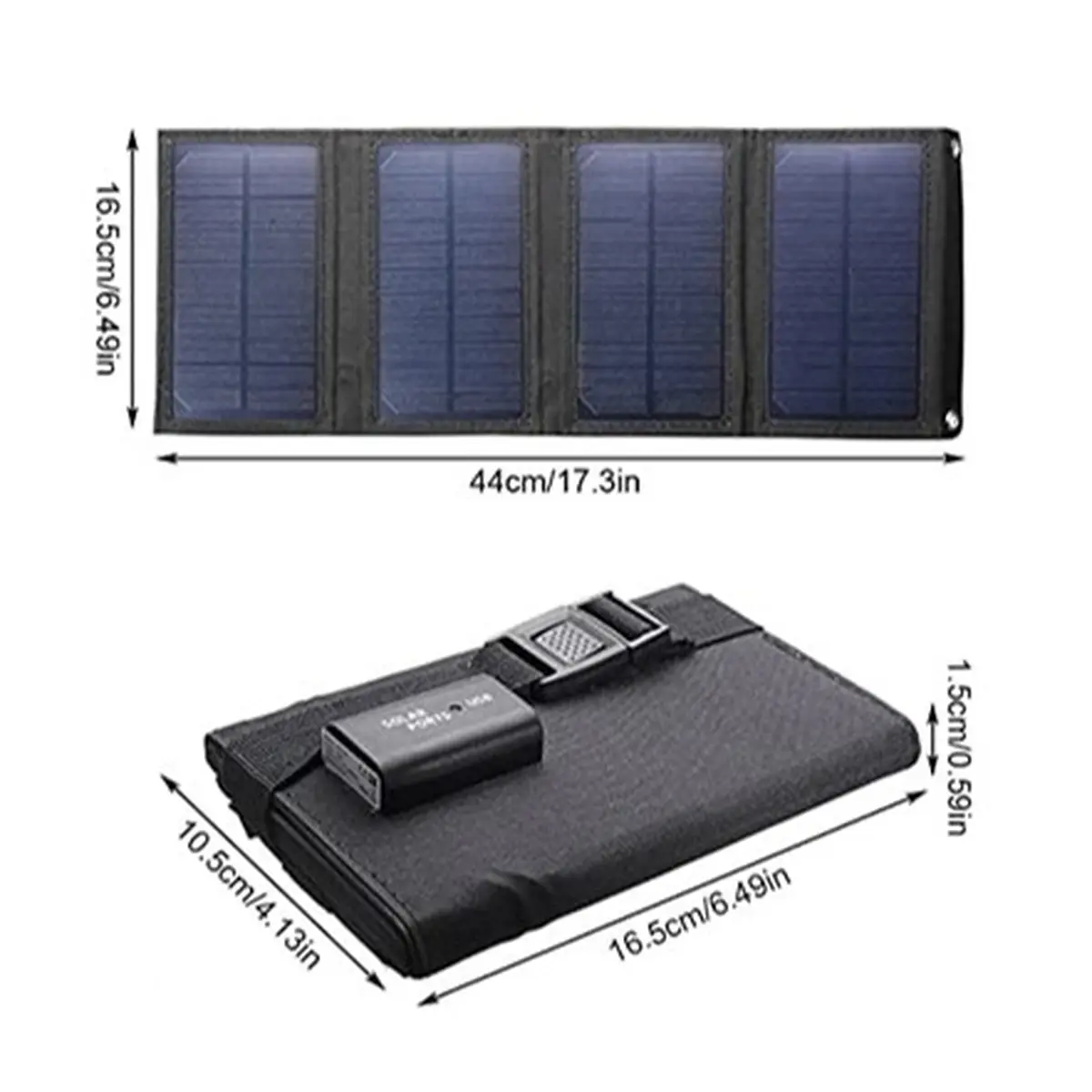 Сонячна панель Solar panel 15W 1xUSB C0549 Зарядний пристрій - Зображення 2