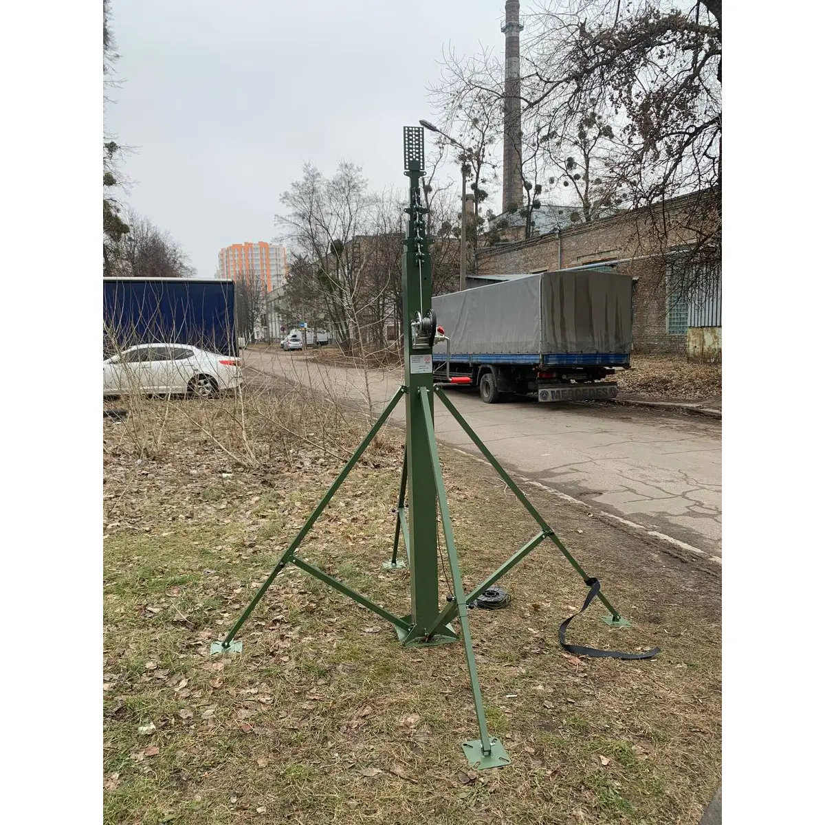 Телескопічна алюмінієва щогла з лебідкою 4 секції-2XL