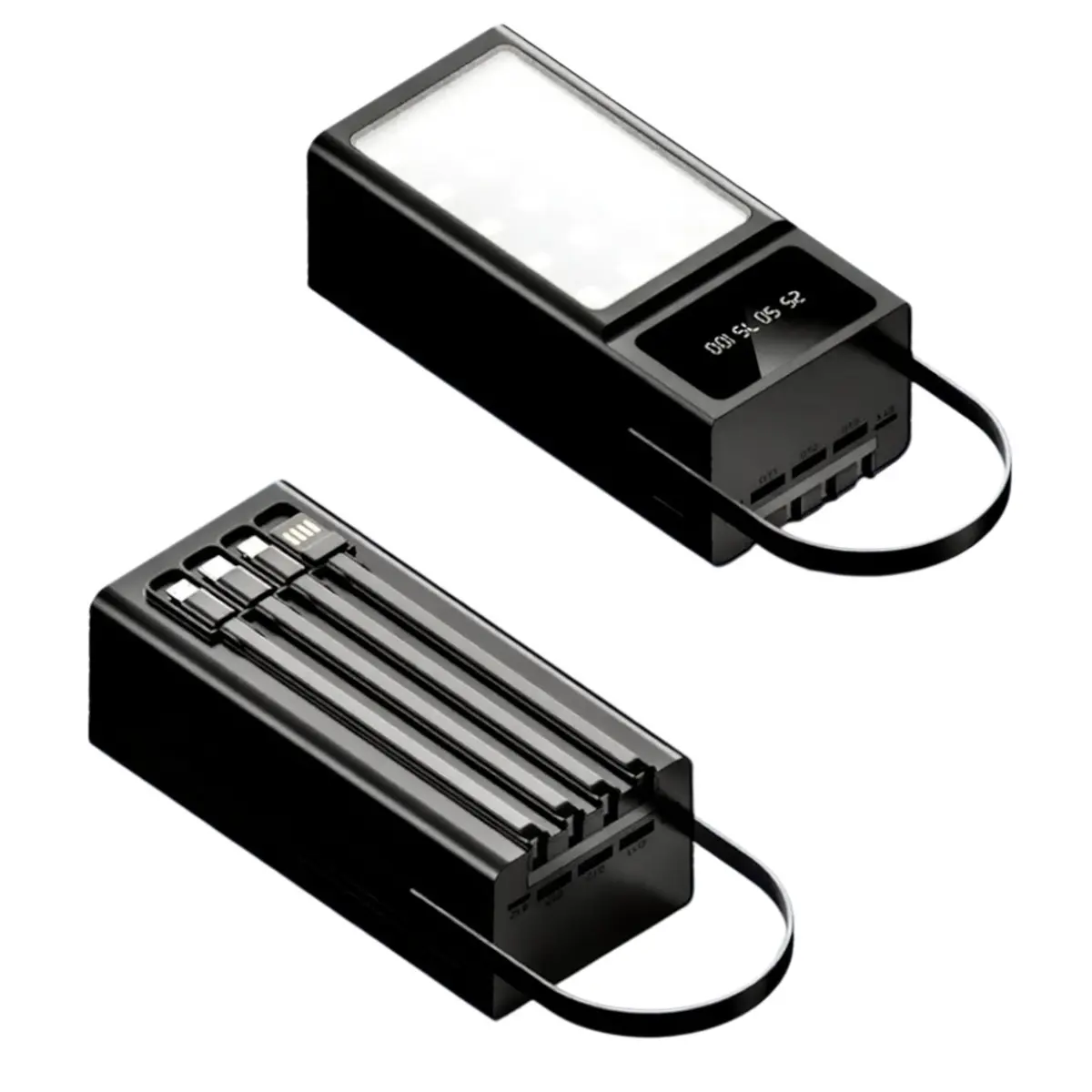 Універсальна мобільна батарея Maxcell PJ0099 120000mAh 2.1A Чорний - Зображення 2