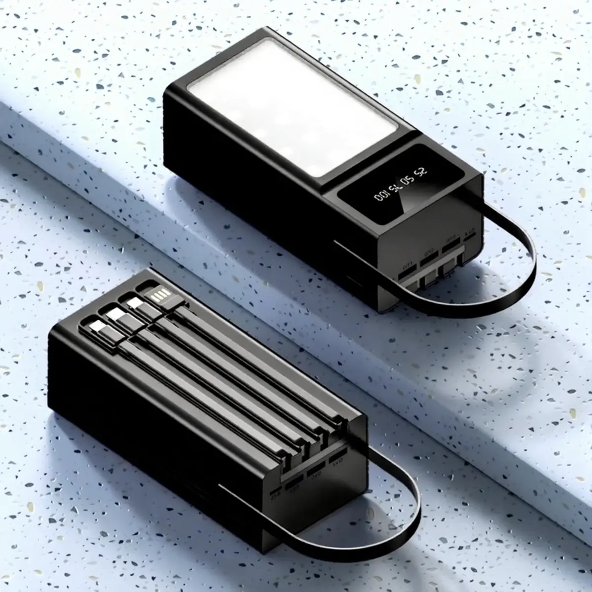 Універсальна мобільна батарея Maxcell PJ0099 120000mAh 2.1A Чорний - Зображення 5