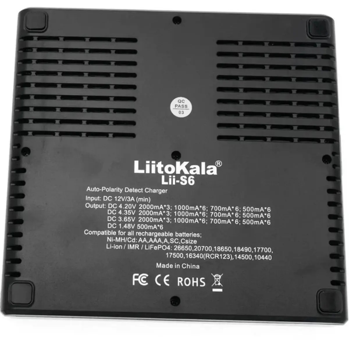 Універсальний зарядний пристрій LiitoKala Lii-S6 EU на 6 каналів + автомобільний кабель - Зображення 3