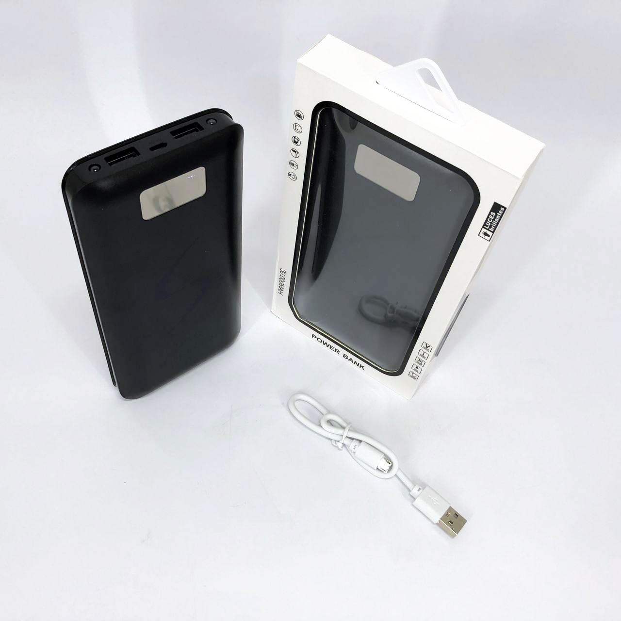 Мобільна зарядка портативна Power Bank 30000 mAh UKC, Зовнішній акумулятор, Зарядка power bank. Колір: чорний - Зображення 10