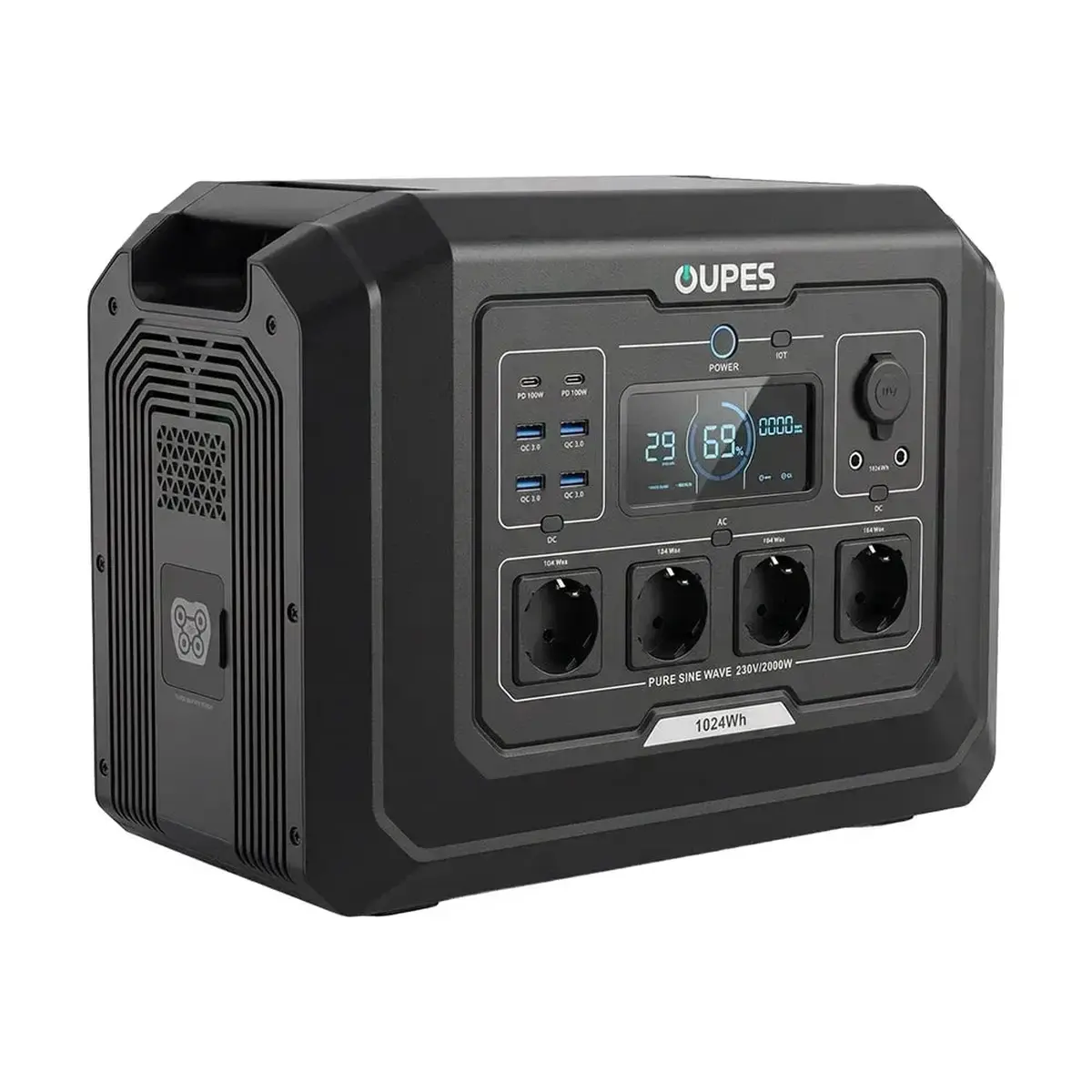 Зарядна станція Oupes S1 2000W LiFePO4 1024Wh