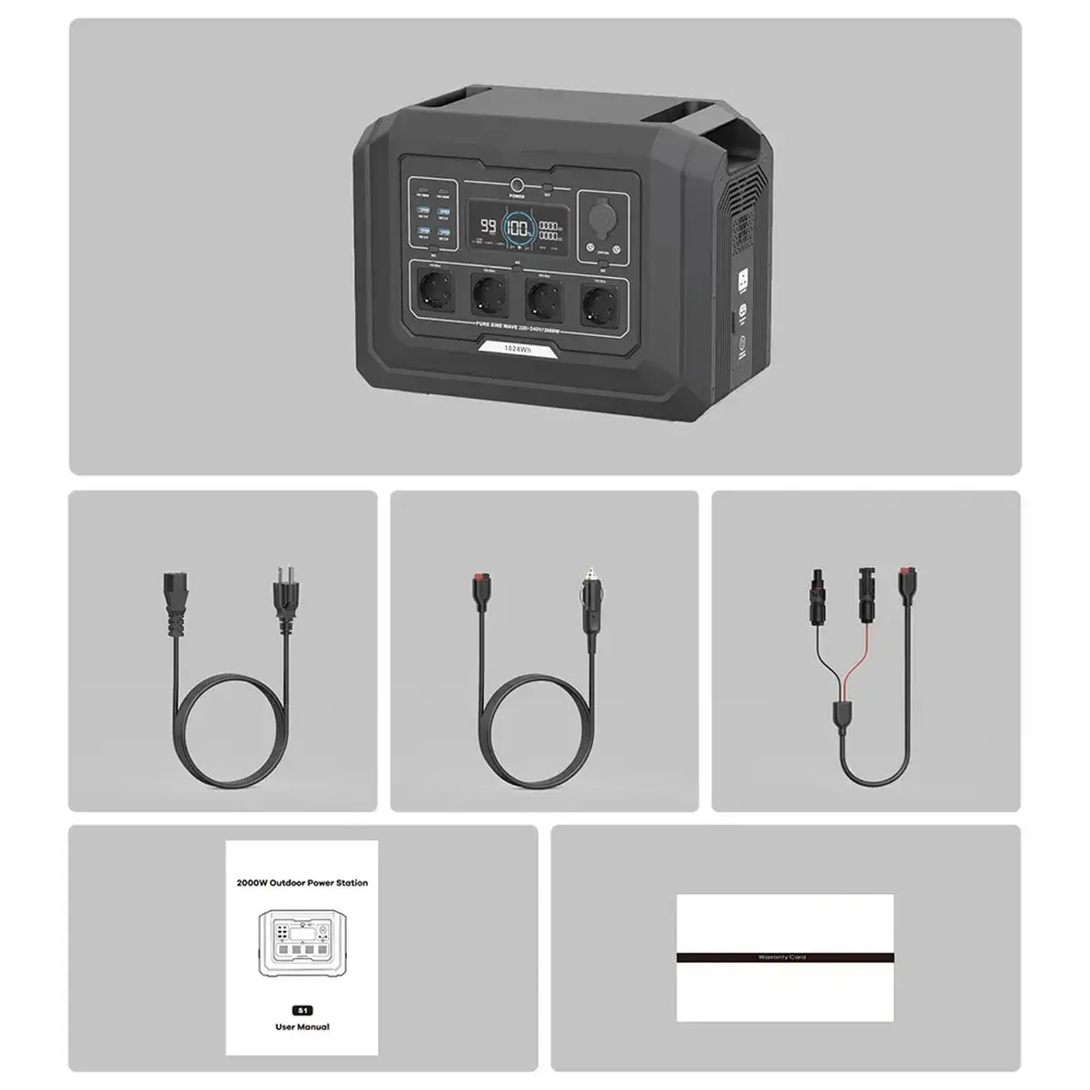 Зарядна станція Oupes S1 2000W LiFePO4 1024Wh - Зображення 10