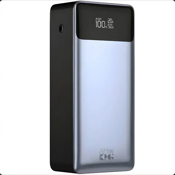 Павербанк KP KPG-307 22.5W 30000 mAh з вбудованими кабелями Type-C та Lightning швидка зарядка - Зображення 4