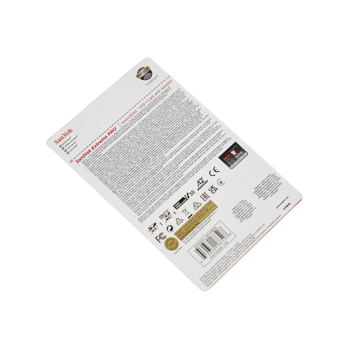 SanDisk Extreme PRO 128 ГБ microSDXC UHS-I U3 A2 V30 + SD-адаптер - Зображення 4