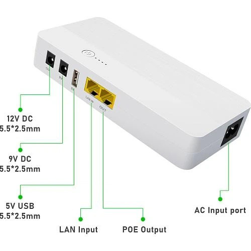Безперебійник (UPS) для WI-Fi роутера WGP POE04 8800mAh (32.56WH) 18W підтримує 9/12V до 10 годин автономної роботи - Зображення 3
