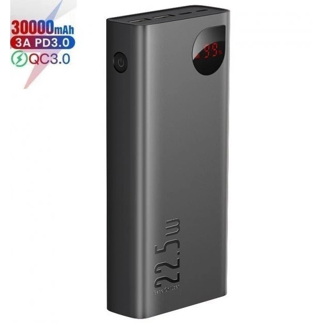 Павербанк 20000 mAh 22.5W Power Bank Baseus Adaman Портативний Акумулятор Зовнішній Акумулятор повербанк - Зображення 5