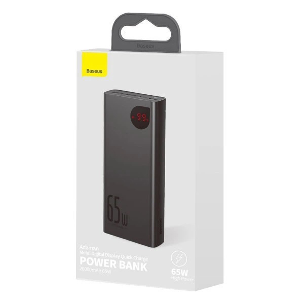 Павербанк 20000 mAh 65W для ноутбука зі швидкою зарядкою Power Bank Baseus Портативний зарядний пристрій - Зображення 5